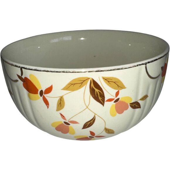 Hall's Superior Jewel 6.5” Porcelain Tea Autumn Leaf Vintage Bowl - Picture 1 of 13